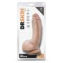 DR. SKIN MR. MAYOR 9 INCH DILDO WITH BALLS BEIGE - 2