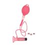 CLITORAL VIBRATING PUMP - CLEAR HOT PINK - 3