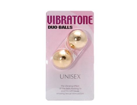 VIBRATONE DUO BALLS GOLD BLISTERCARD