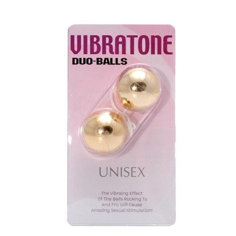 VIBRATONE DUO BALLS GOLD BLISTERCARD