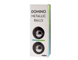 DOMINO METALLIC BALLS -CHROME BLACK