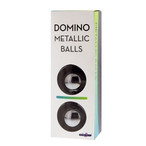 DOMINO METALLIC BALLS -CHROME BLACK