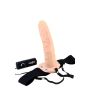 REALISTIC HOLLOW STRAP ON VIBRATOR 8INCH - 3