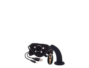 5INCH VIBRATION DILDO STRAP-ON BLACK