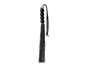 GP SILICONE FLOGGER WHIP BLACK - image 2