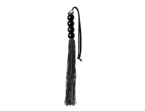 GP SILICONE FLOGGER WHIP BLACK - 2