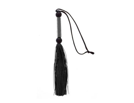 GP SILICONE FLOGGER WHIP BLACK - 2