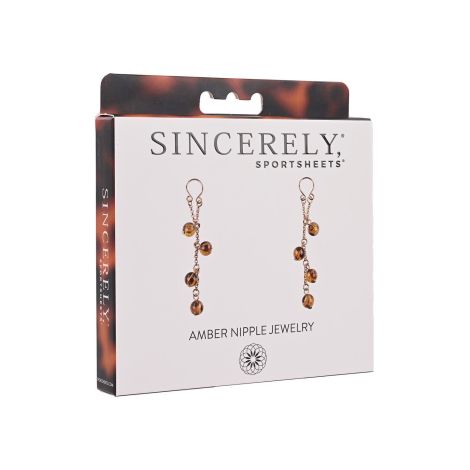 SPORTSHEETS AMBER NIPPLE JEWELRY