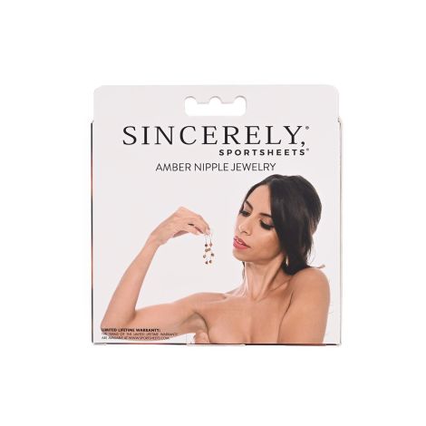 SPORTSHEETS AMBER NIPPLE JEWELRY - 5