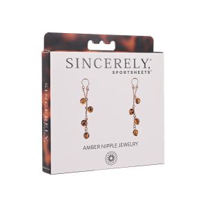 SPORTSHEETS AMBER NIPPLE JEWELRY