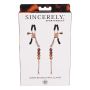 SPORTSHEETS AMBER BEADED NIPPLE CLAMPS - 6