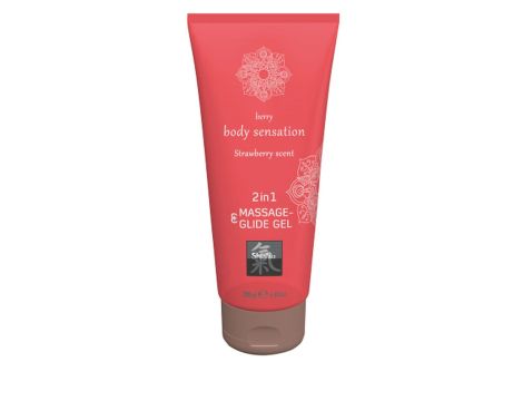 Żel/sprej-Shiatsu 2in1 Massage-Glide Strawberry scent 200ml.