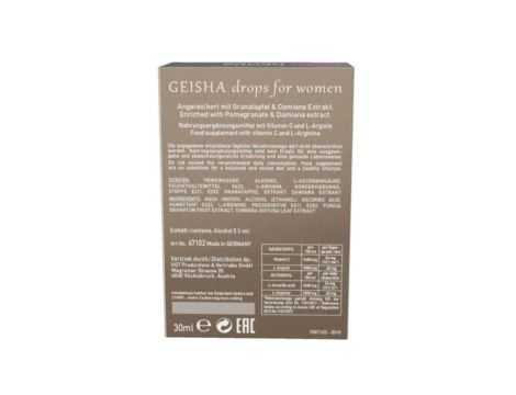 Supl.Diety-Shiatsu GEISHA Drops for Women 30ml. - 4