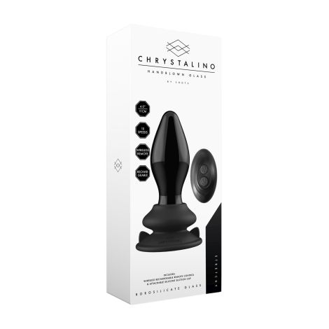 Stretchy - With Suction Cup and Remote - 10 Speed - Black - 8