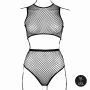 2 piece with crop top, pantie and fishnet structure. - 11