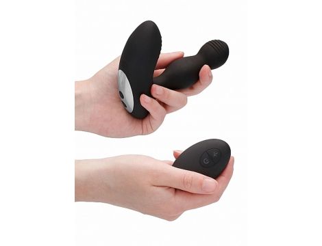 Remote Controlled E-Stim & Vibrating Prostate Massager - Black - 6