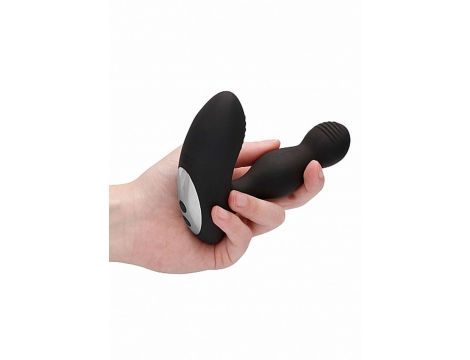 Remote Controlled E-Stim & Vibrating Prostate Massager - Black - 7