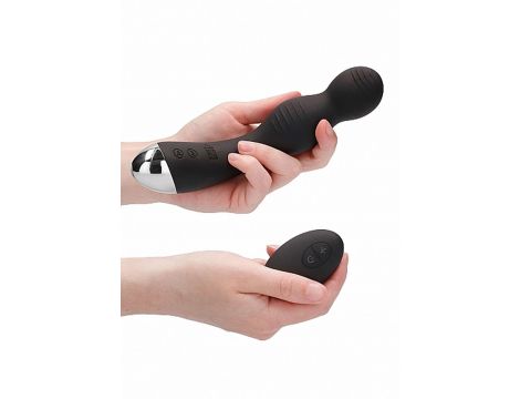 Remote Controlled E-Stim & Vibrating G/P-Spot Vibrator - Black - 8