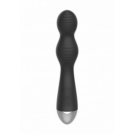 Remote Controlled E-Stim & Vibrating G/P-Spot Vibrator - Black - 4