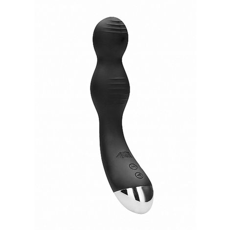 Remote Controlled E-Stim & Vibrating G/P-Spot Vibrator - Black - 5