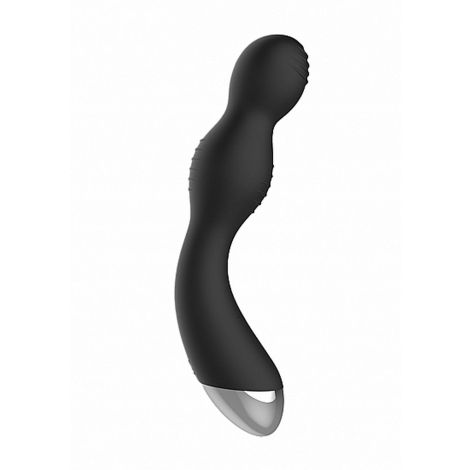 Remote Controlled E-Stim & Vibrating G/P-Spot Vibrator - Black - 6