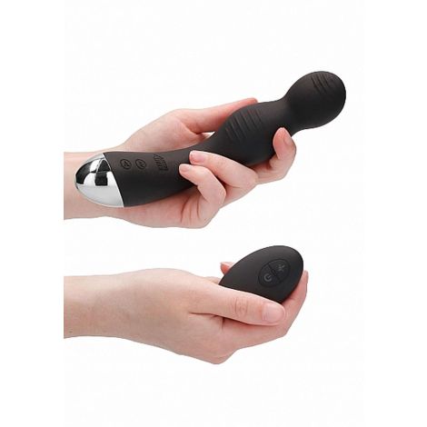 Remote Controlled E-Stim & Vibrating G/P-Spot Vibrator - Black - 8