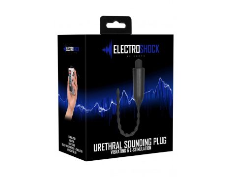 E-Stimulation Vibrating Urethral Sounding Plug - Black - 2