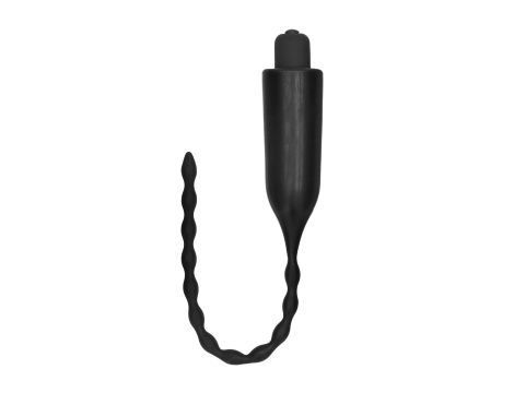 E-Stimulation Vibrating Urethral Sounding Plug - Black - 11