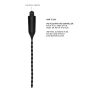 E-Stimulation Vibrating Urethral Sounding Plug - Black - 10