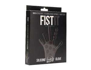 Silicone Stimulation Glove - Black - image 2