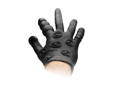 Silicone Stimulation Glove - Black