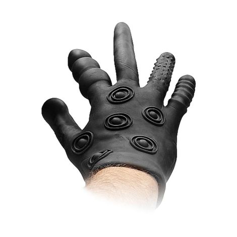 Silicone Stimulation Glove - Black