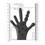 Silicone Stimulation Glove - Black - 4