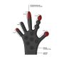 Silicone Stimulation Glove - Black - 6