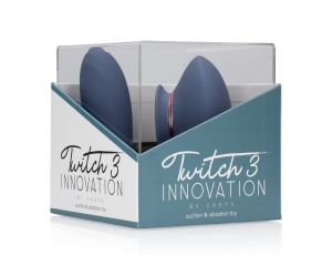 Twitch 3 - Rechargeable Vibrator & Suction - Silicone - 10 Speed - Blue/Grey - image 2