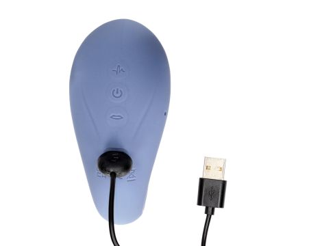 Twitch 3 - Rechargeable Vibrator & Suction - Silicone - 10 Speed - Blue/Grey - 5