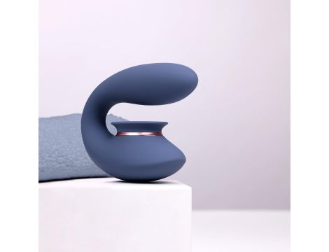 Twitch 3 - Rechargeable Vibrator & Suction - Silicone - 10 Speed - Blue/Grey - 8