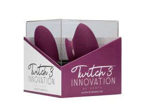 Twitch 3 - Rechargeable Vibrator & Suction - Silicone - 10 Speed - Burgundy - image 2