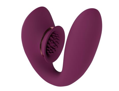 Twitch 3 - Rechargeable Vibrator & Suction - Silicone - 10 Speed - Burgundy - 4