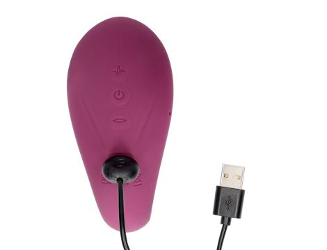 Twitch 3 - Rechargeable Vibrator & Suction - Silicone - 10 Speed - Burgundy - 6