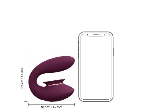 Twitch 3 - Rechargeable Vibrator & Suction - Silicone - 10 Speed - Burgundy - 7