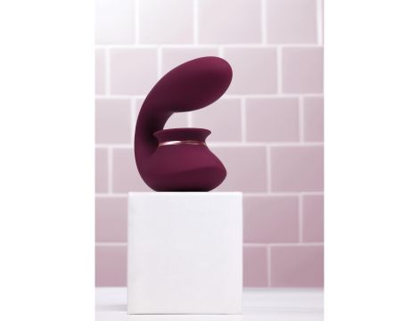 Twitch 3 - Rechargeable Vibrator & Suction - Silicone - 10 Speed - Burgundy - 9