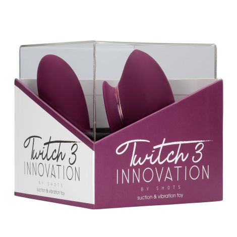 Twitch 3 - Rechargeable Vibrator & Suction - Silicone - 10 Speed - Burgundy - 2