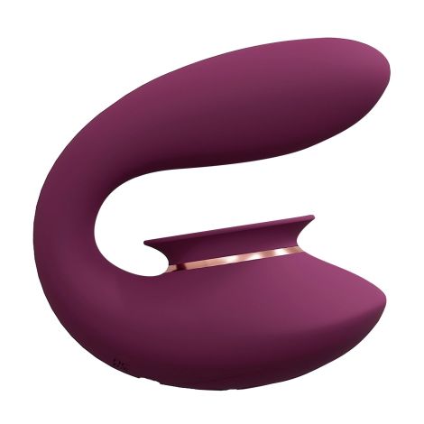 Twitch 3 - Rechargeable Vibrator & Suction - Silicone - 10 Speed - Burgundy - 3