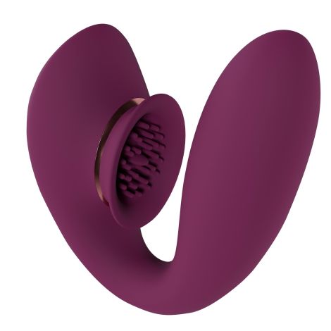 Twitch 3 - Rechargeable Vibrator & Suction - Silicone - 10 Speed - Burgundy - 4