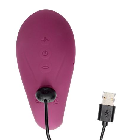 Twitch 3 - Rechargeable Vibrator & Suction - Silicone - 10 Speed - Burgundy - 6