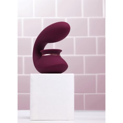 Twitch 3 - Rechargeable Vibrator & Suction - Silicone - 10 Speed - Burgundy - 9