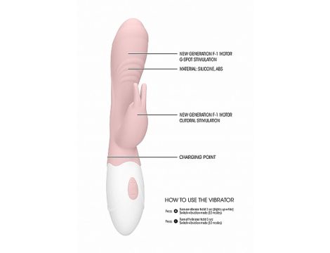 Rabbit Vibrator - Juicy - Pink - 8