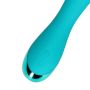 Smooth Silicone G-Spot Vibrator - Teal Blue - 6