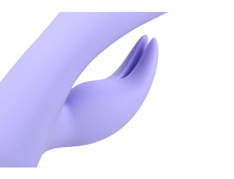 Smooth Silicone Rabbit Vibrator - Digital Lavender - 7